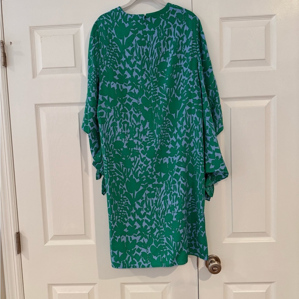 St. John Green and Blue Patterned Dress - Picture 7 of 7